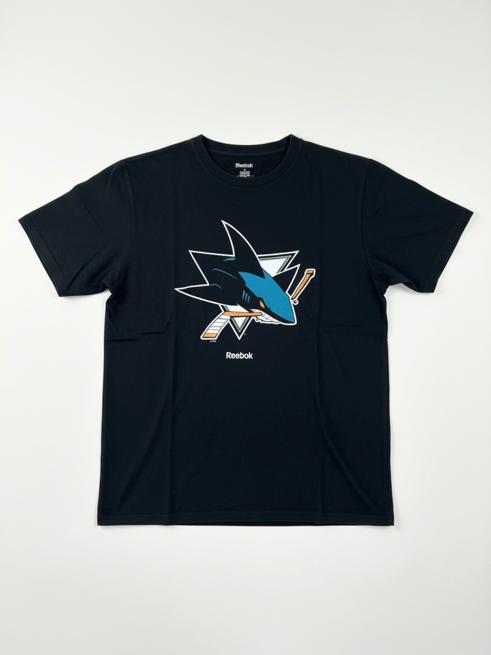 Reebok San Jose Sharks T-Shirt in Black - sz L